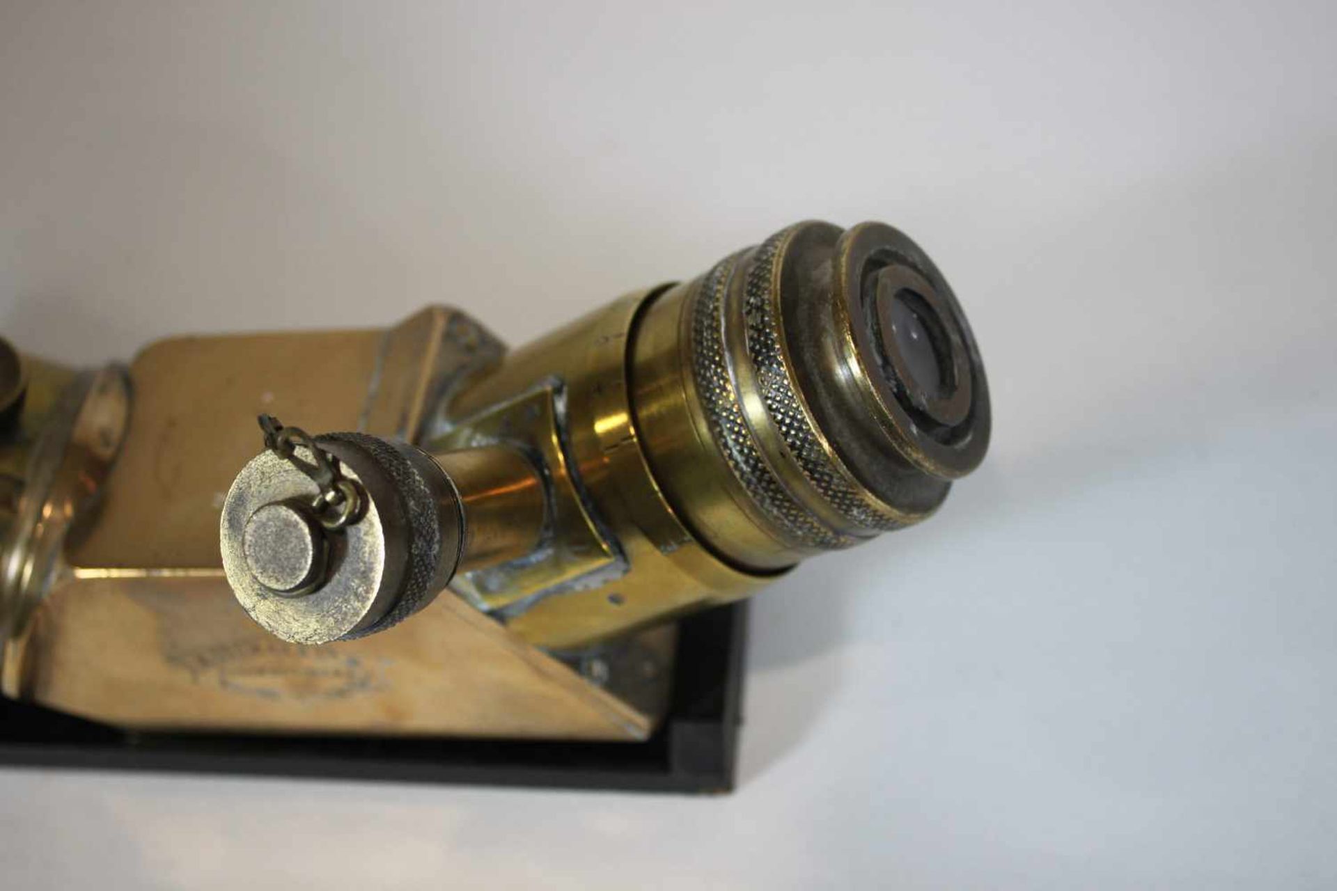 Fernrohr - W Ottway & Co Power 7 Telescope For High Angle Gun, Messing, England 1935, Nr 476, - Bild 2 aus 5