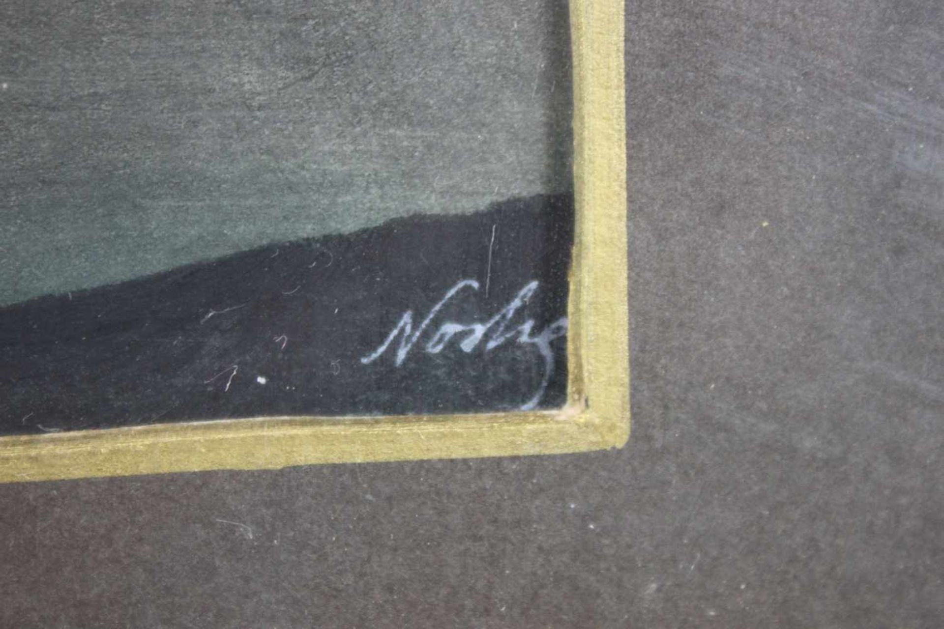 orig. Holzschnitt Handdruck, Hugo Noske (1886 Wien -1960), signiert, Lichtmaße: 31,5 x 24 cm, mit - Bild 2 aus 2