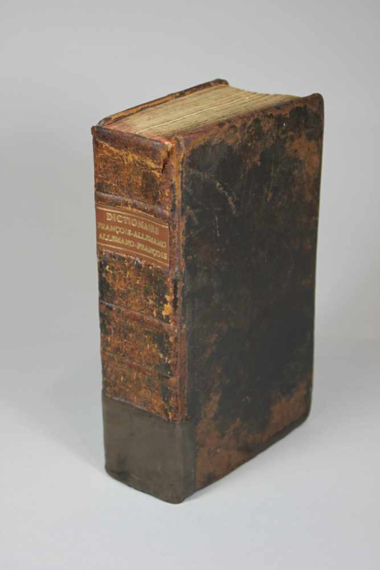 Nouveau Dictionnaire Francois - Allemand Et Allemand - Francois. Halle 1850, Seiten:1076.- - -27.