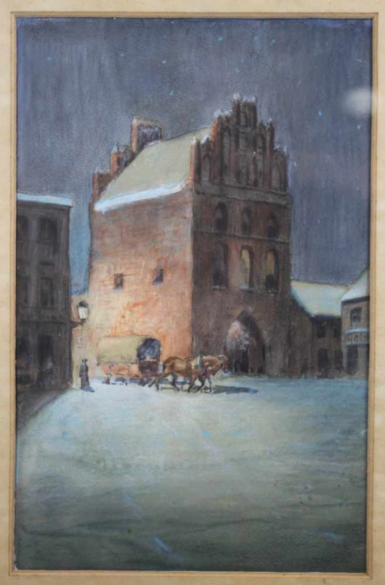 Emil Radomsky (1878-1932), Paar Kreidezeichnungen, wohl 1914, Lichtmaße: 27 x 17 cm, Passepartout, - Bild 3 aus 3