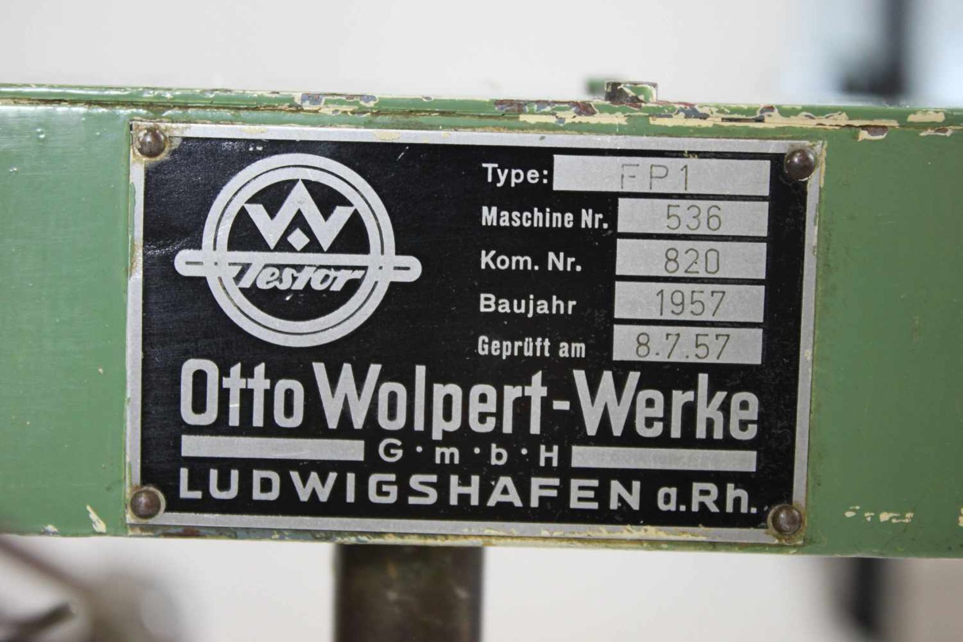 Härteprüfer, Otto Wolpert - Werke, Ludwigschafen a. Rh., Baujahr: 1957, H. - ca. 48 cm. - Bild 3 aus 3