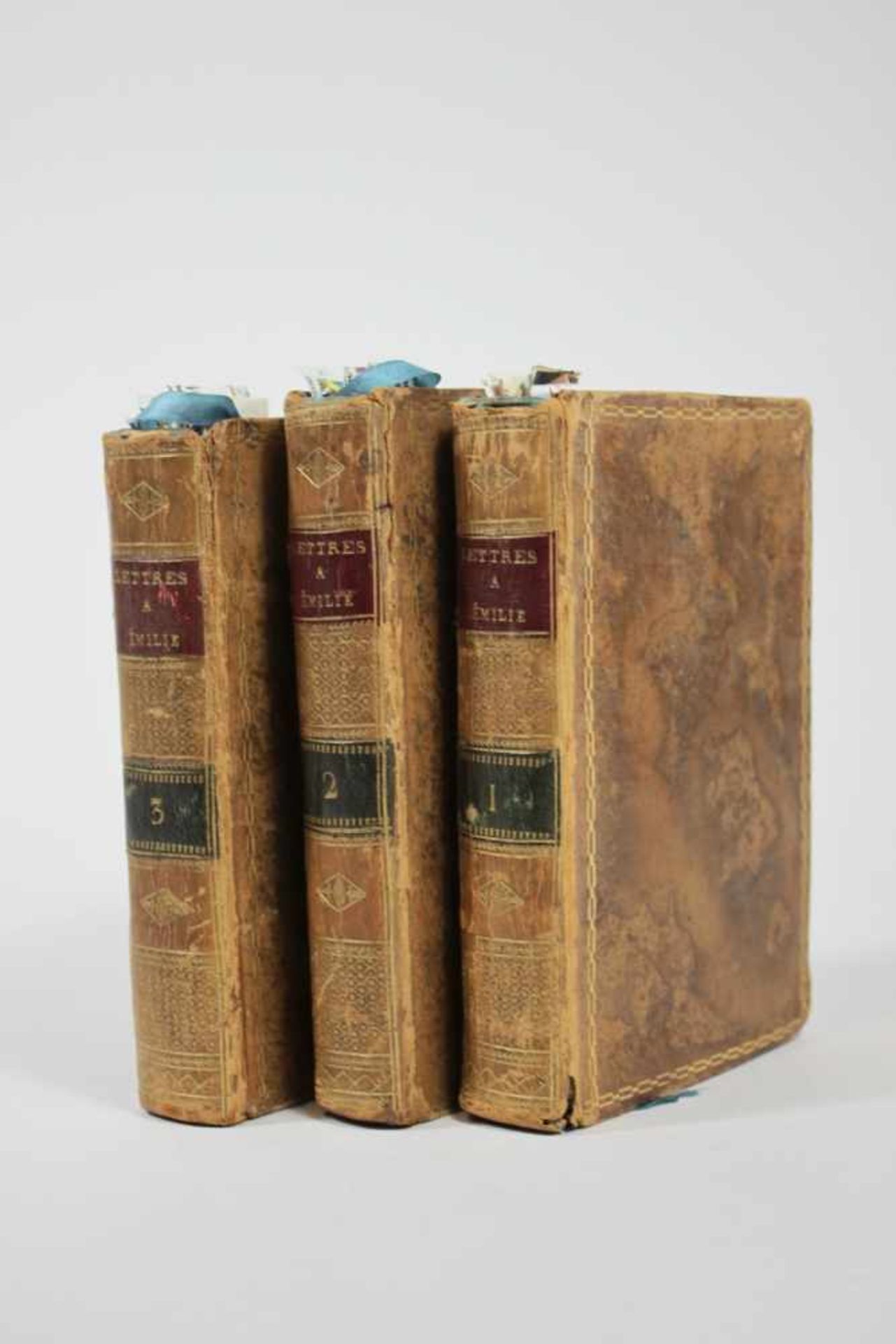 3 Bände: Charles-Albert Demoustier - Lettres a Emilie sur la Mythologie. Illustrierte Ausgabe im - Bild 2 aus 2