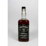 Flasche Jack Daniels Whiskey, 1985, mit Banderole.