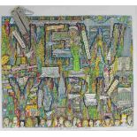 James Rizzi (1950 - 2011), I m in a New York State of Mind, 2004, 3-D Lithografie in Farbe, im Stein