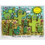 James Rizzi (1950 - 2011) Arizona Holiday, 2005, 3-D Lithografie in Farbe, im Stein betitelt,