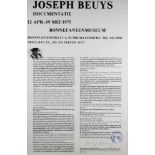 Joseph Beuys, (1921 - 1986), Documentatie, Bonnefantenmuseum, 1975, Farboffsetlithographie, 37 x