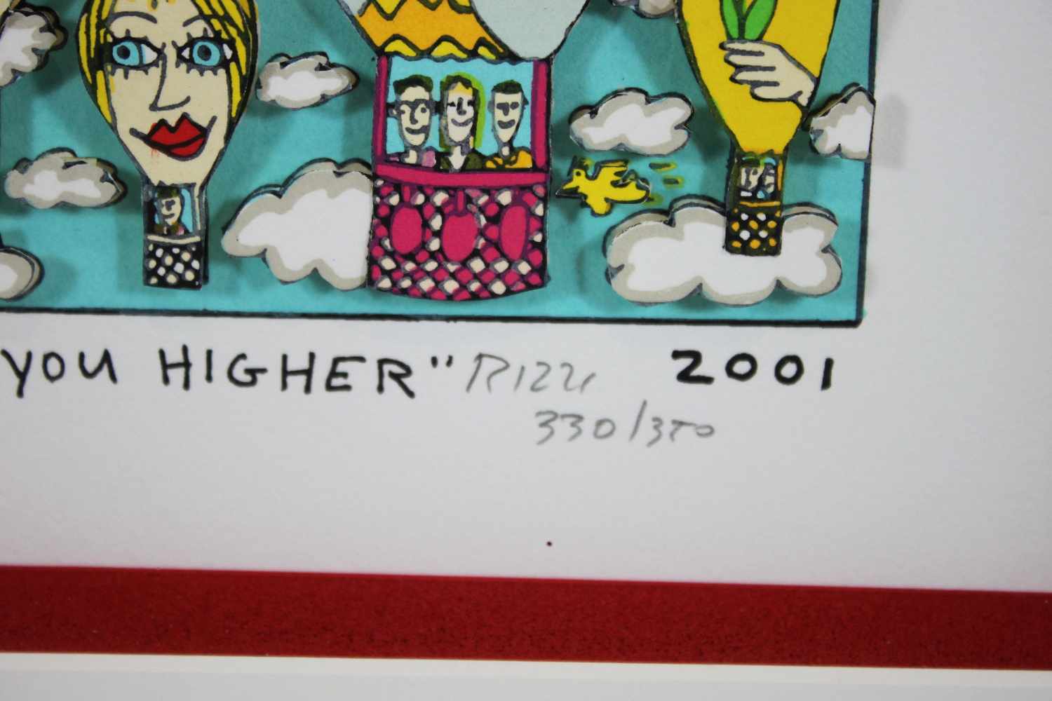 James Rizzi (1950 - 2011), I want to take you higher, 2001, 3-D Lithografie in Farbe, im Stein - Image 3 of 3