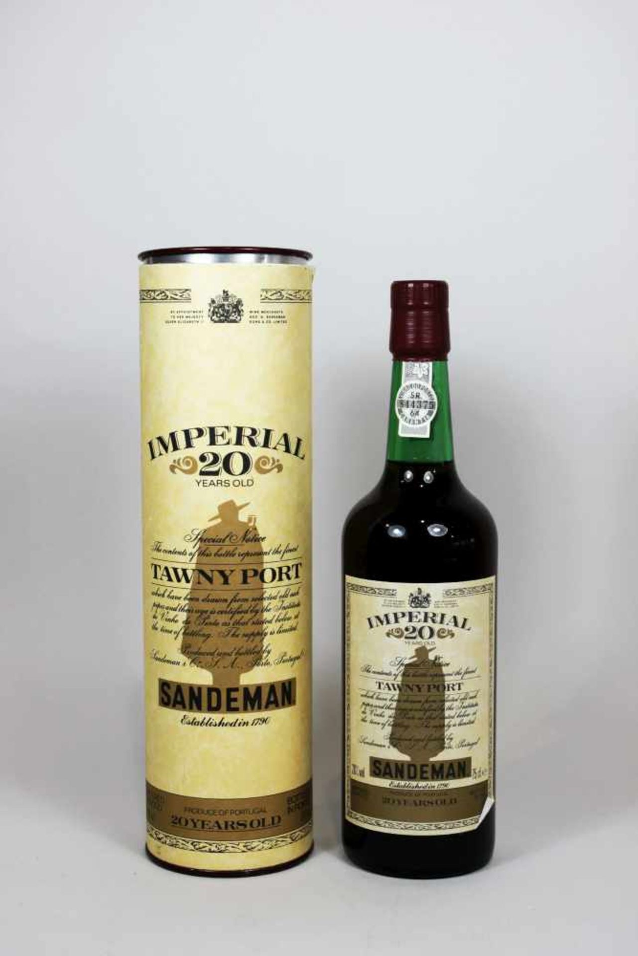 Flasche Portwein Imperial 20, Sandeman, 1989, 75 cl, 20% vol.
