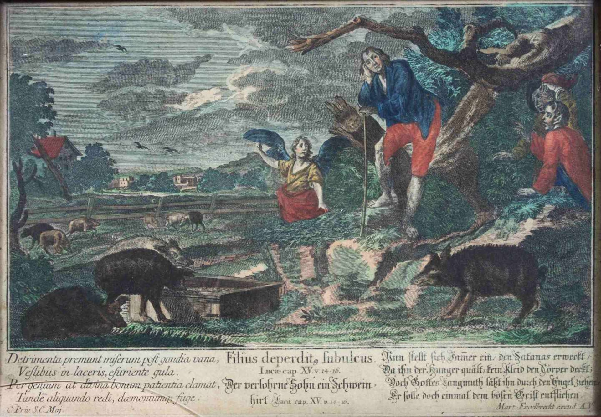 Martin Engelbrecht (deutsch, 1684 - 1756), Konvolut von 5 kolorierten Kupferstichen aus dem - Bild 3 aus 5
