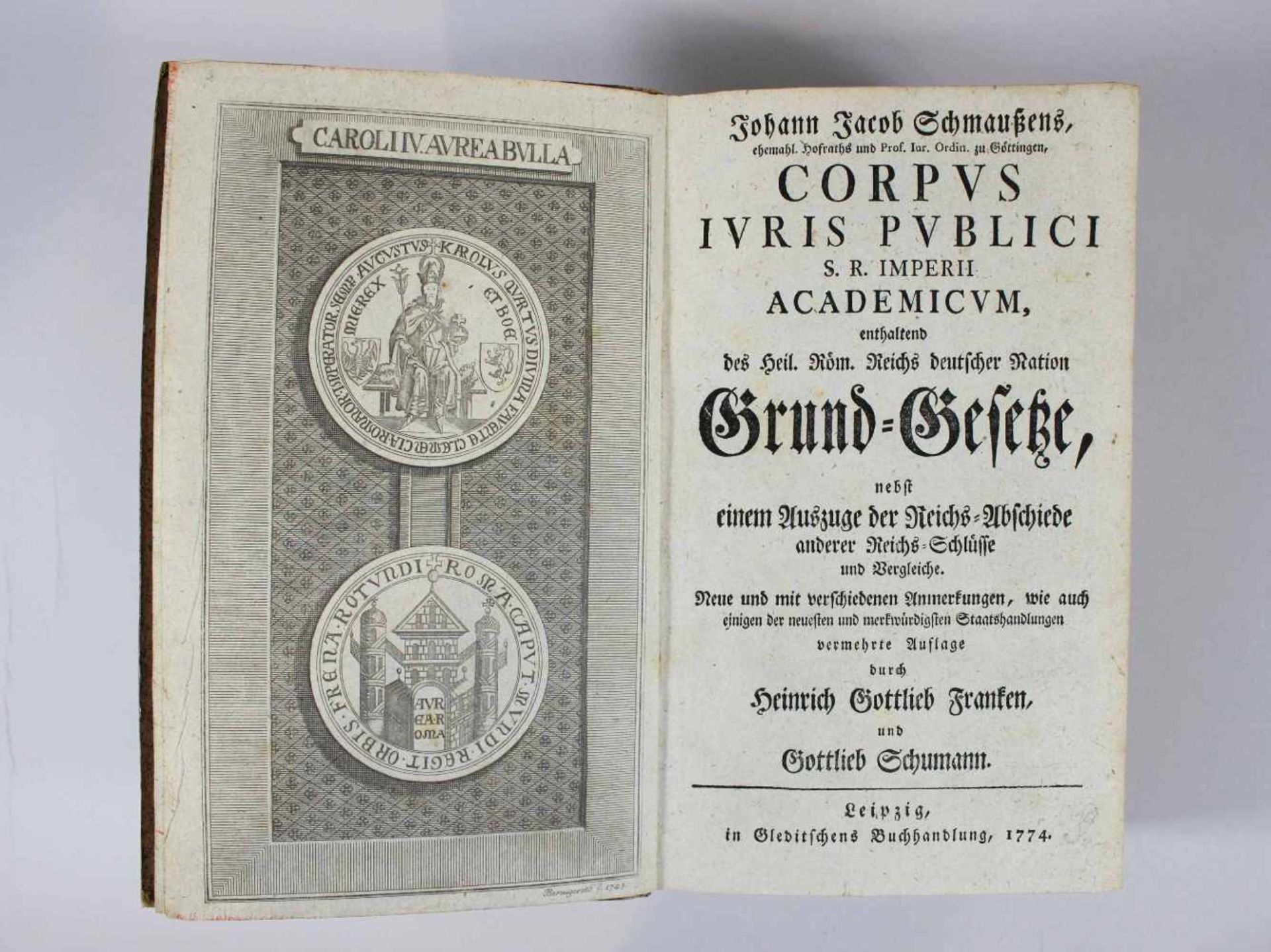 Johann Jacob Schmaussens - Corpus iuris publici S. R. imperii academicum: enthaltend des Heil.