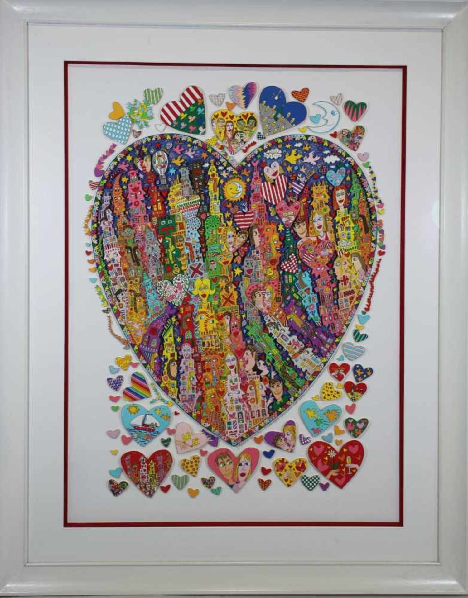 James Rizzi (1950 - 2011), In the heart of the city, 2001, 3-D Lithografie in Farbe, mit Bl. - Image 2 of 3