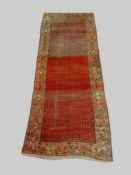 Teppich Samarkand, um 1920, 370 x 210 cm, Zustand C/D