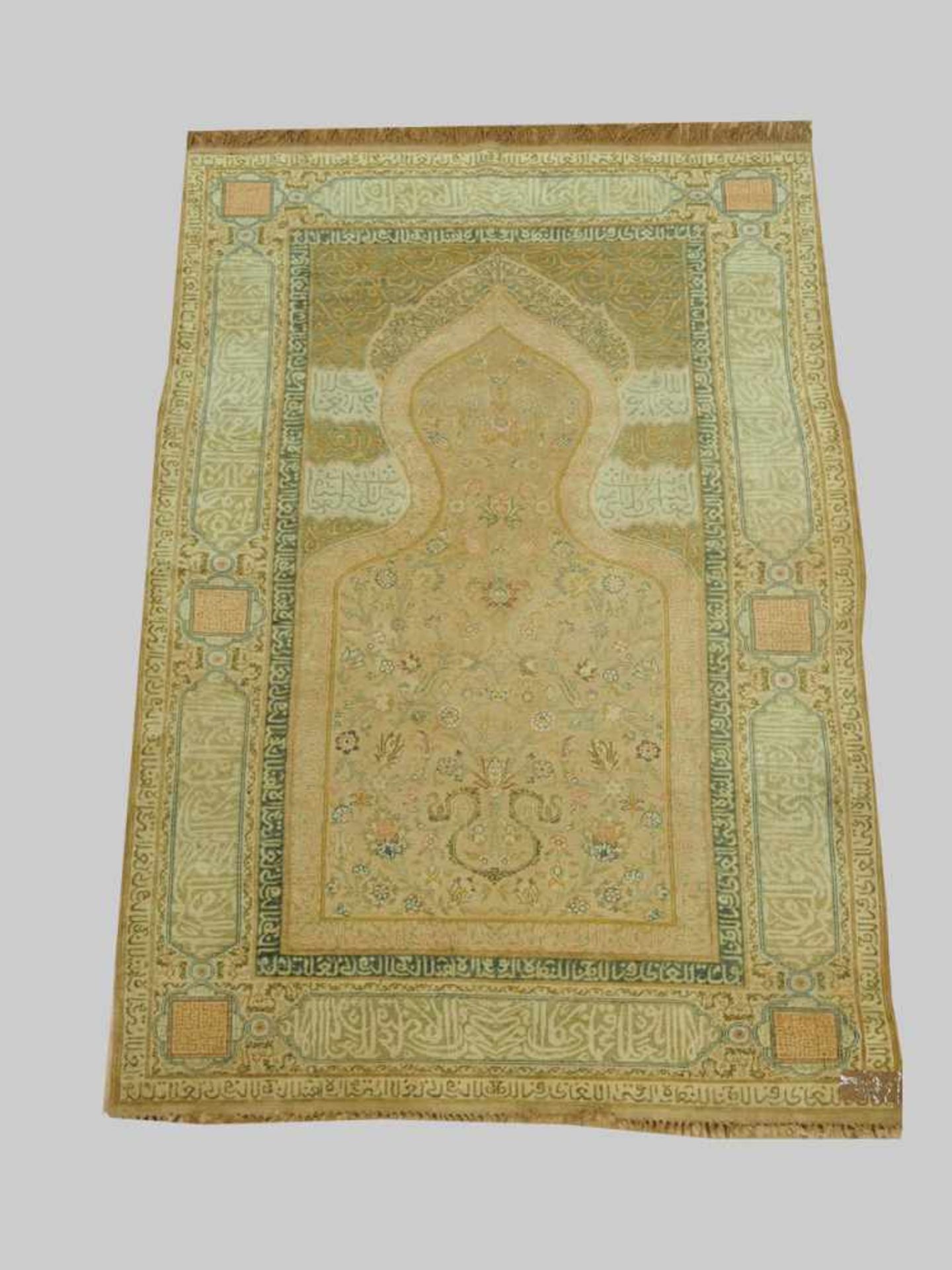 Teppich Türkei, Seide, um 1910, 190 x 133 cm, Zustand D