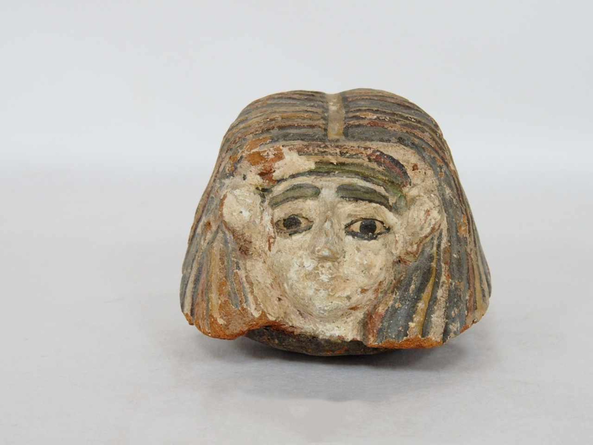 Kanopendeckel mit Kopf des Horussohnes Amset