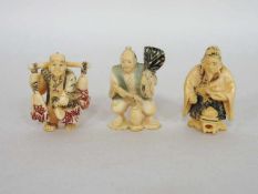 Drei Netsuke