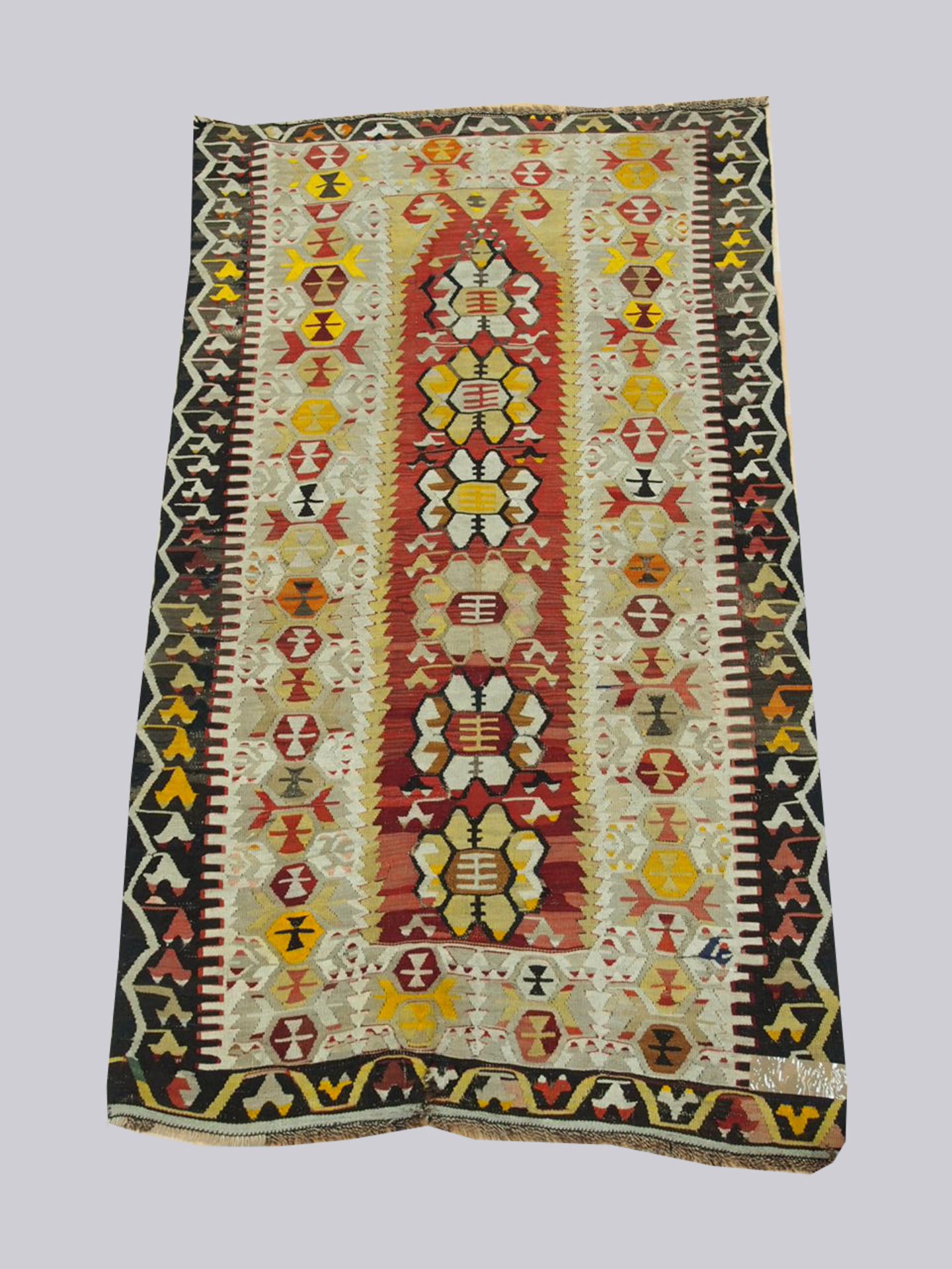 Kelim, Anatolien, um 1900, 194 x 110 cm, Zustand C