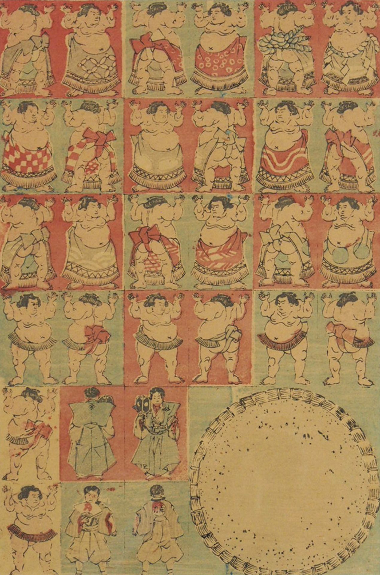 Spielzeugbild mit Sumo-Ringern
