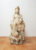 Guanyin auf einem Fo-Hund