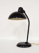 SchreibtischlampeMetall, schwarz gefasst, Original Kaiser-idell, Entwurf F. Hansen, Deutsch, um