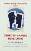 BRAQUE, Georges1882-1963Le Couple (Lettera amorosa)Farblithographie, Ausstellungsplakat Galerie