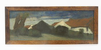 PERMEKE, Constant1886-1952Flämische Landschaftzugeschrieben, Öl auf Leinwand, 39 x 110 cm, Rahmen (