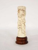 LiebespaarElfenbein, geschnitzt, Indien 20. Jahrhundert, Höhe 17 cm
