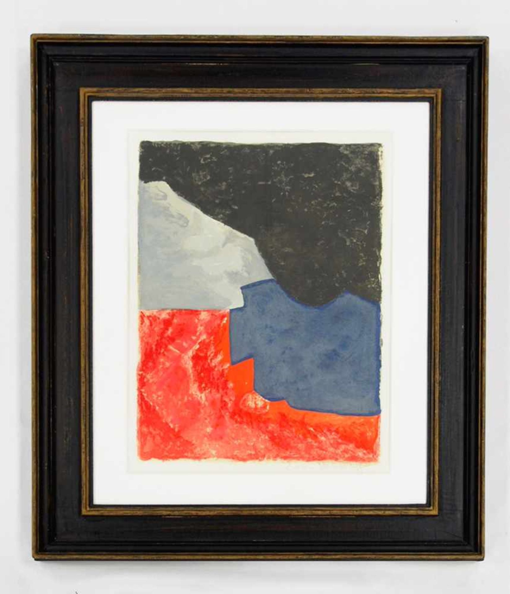 POLIAKOFF, Serge1900-1969Composition rouge, grise et noireFarblithographie, 1960, signiert unten - Bild 2 aus 2