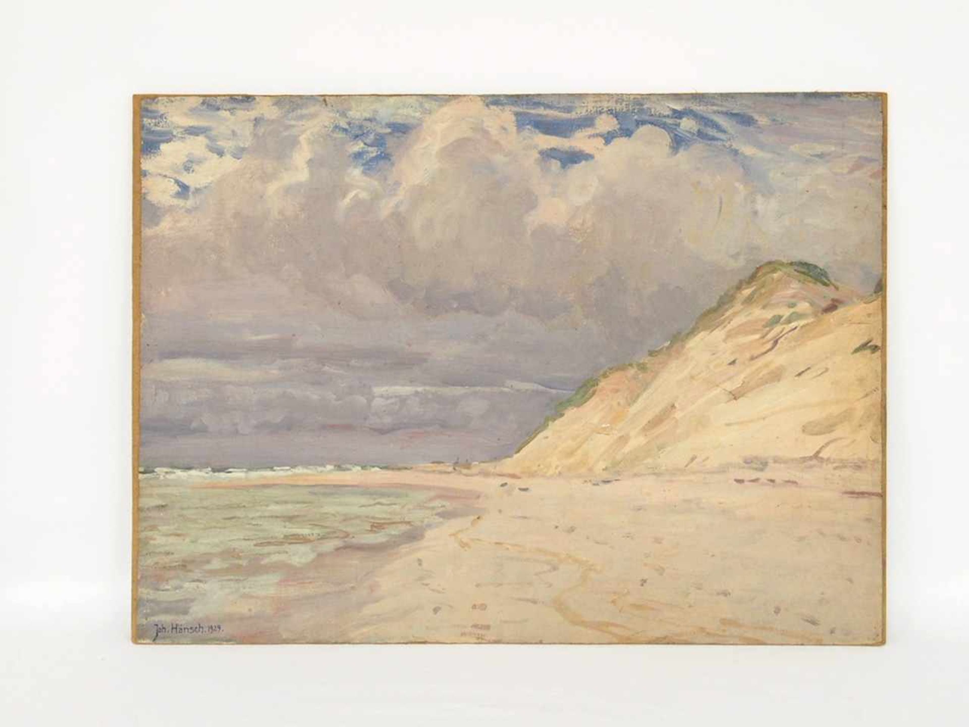 HÄNSCH, Johannes1875-1945Strandlandschaft auf RügenÖl auf Leinwand, auf Karton gezogen, signiert und