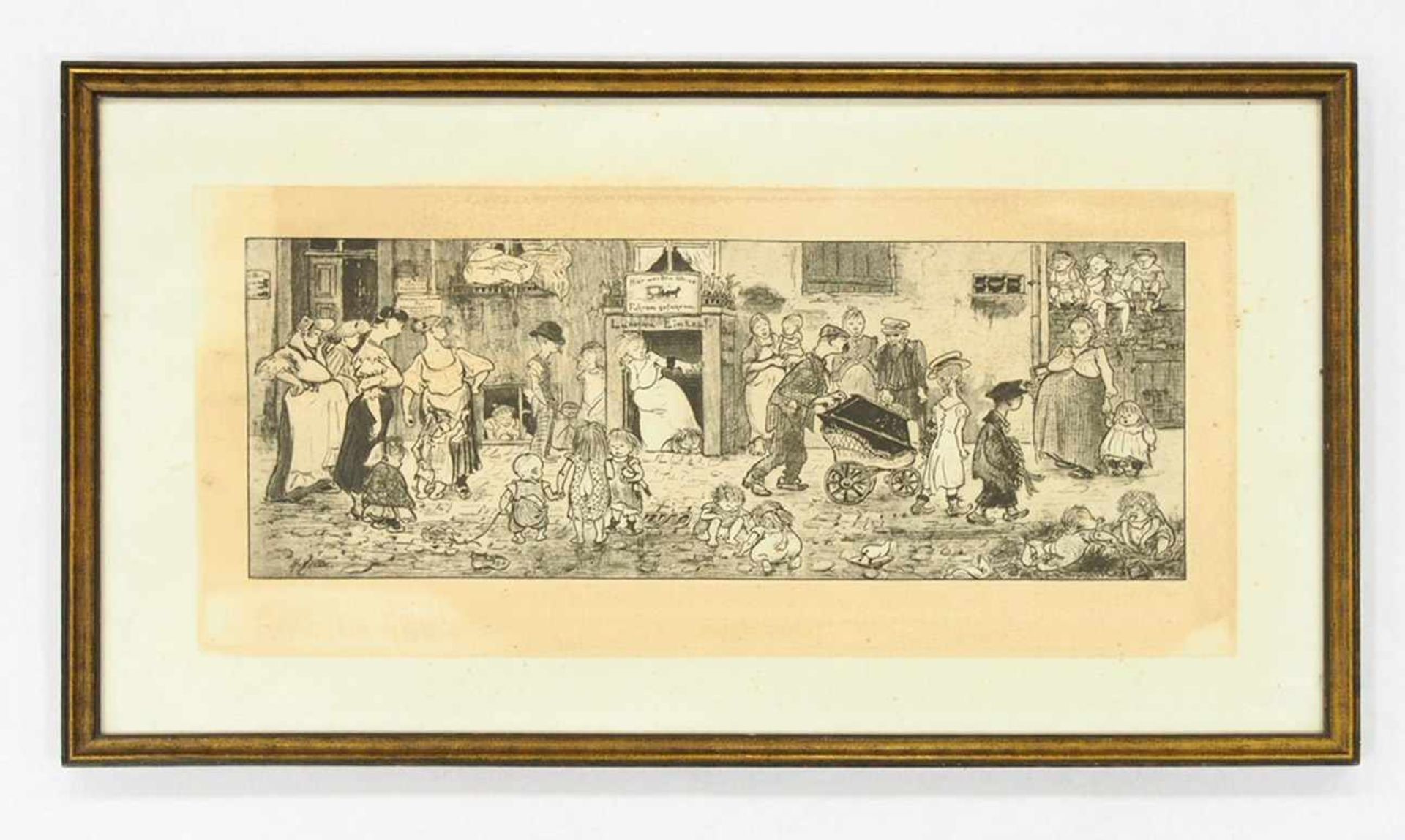 ZILLE, Heinrich1858-1929Zur Mutter ErdeHeliogravur, in der Platte sig., 30,5 x 59 cm, gerahmt - Bild 2 aus 2
