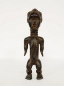AhnenfigurHolz, vollrund geschnitzt, Ghana Mitte 20. Jahrhundert, Höhe 31 cm