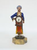 Uhrenautomat in Form eines stehenden Türken