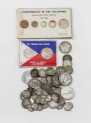 Konvolut Silbermünzen Philippinen/USA