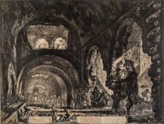 Piranesi, Giovanni Battista1720 Mogliano - 1778 Rom. Radierung. "Veduta int