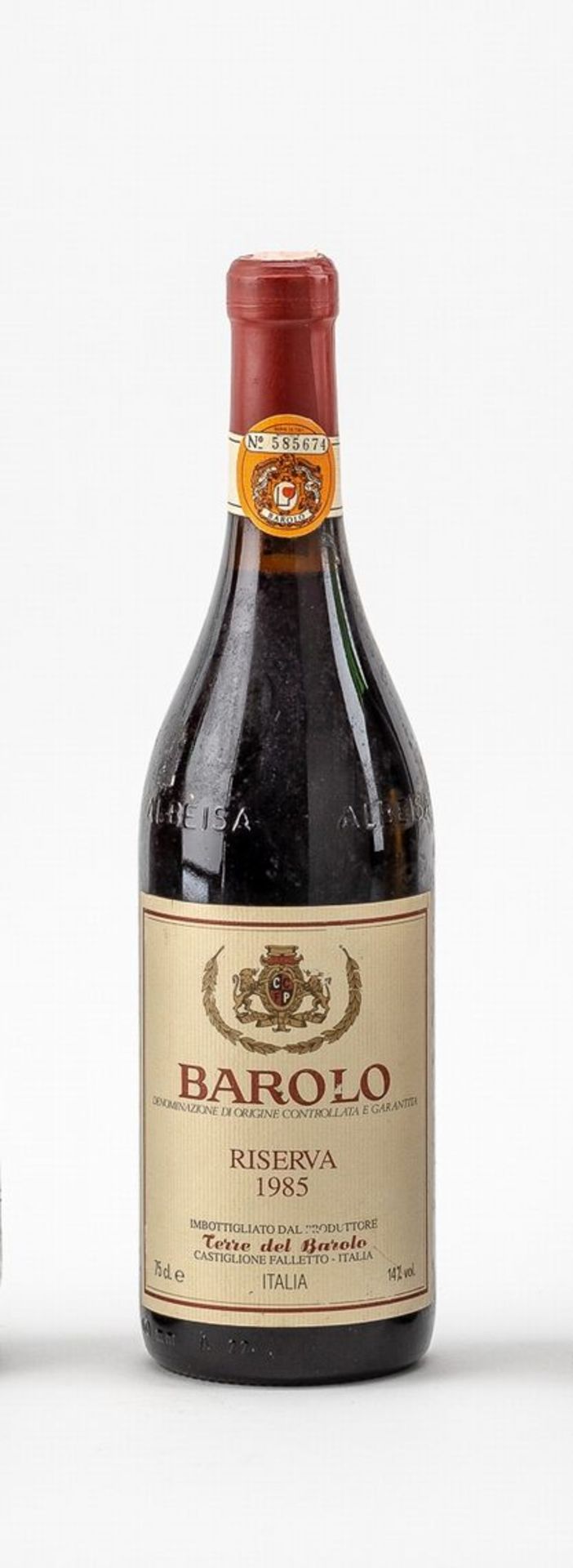 1 Fl. Barolo Riserva 1985Terre del Barolo. Castiglione Falletto. Füllstand: Oberste Schulter.