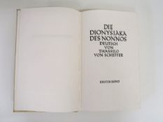 Die Dionysiaka des Nonnos von Panopolis3 Bd.e (jew. im Schuber). Luxus-Ausgabe der ersten dt.