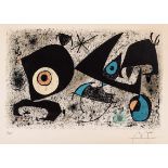 Miro, Joan1893 Montroig - 1983 Palma de Mallorca. Farblithogr. Hommage à Miro. 1972. U.r. mit