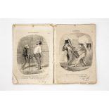 Daumier, Honore1808 Marseille - 1879 Valmondois. Ca. 190 Blätter. Karikaturen und humoristische