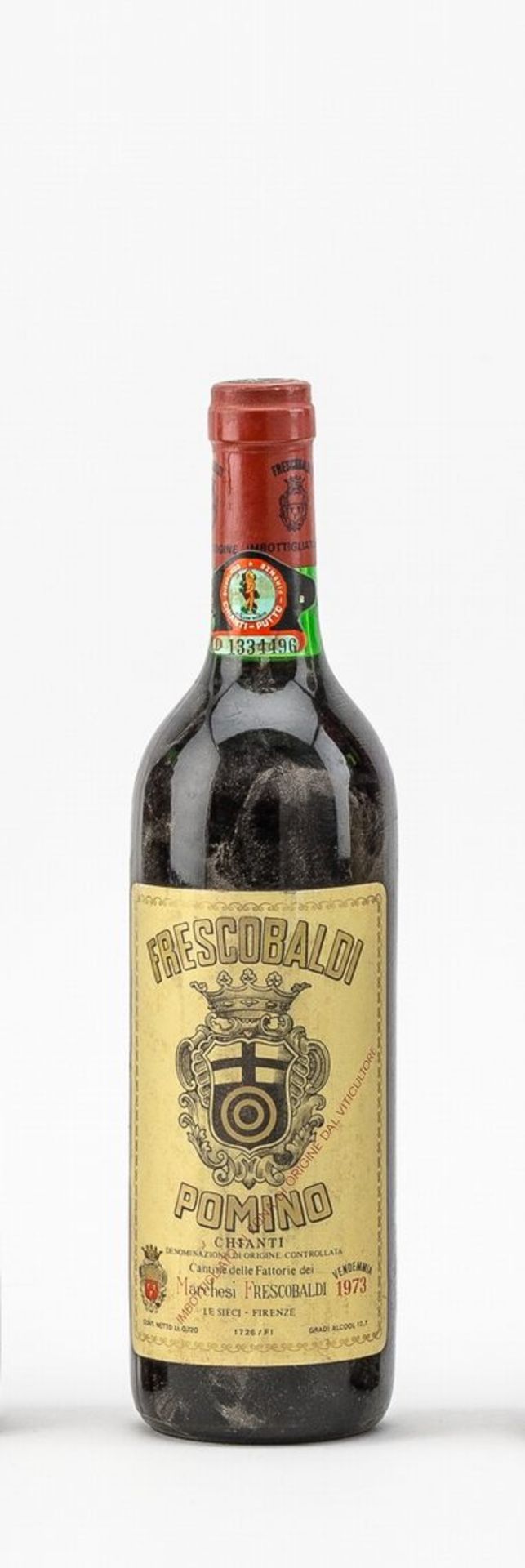 1 Fl. Chianti Pomino Frescobaldi 1973Füllstand: Innerhalb des Halses.