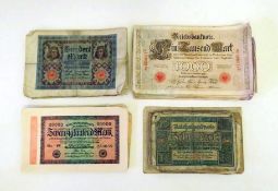 Konvolut Reichsbanknoten