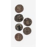 Konvolut von sechs römischen Münzen