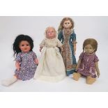 Konv. von vier diversen Puppen