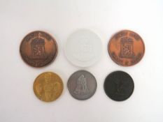 Konvolut sechs diverser Medaillen