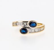 Saphir-Brillant-Ring