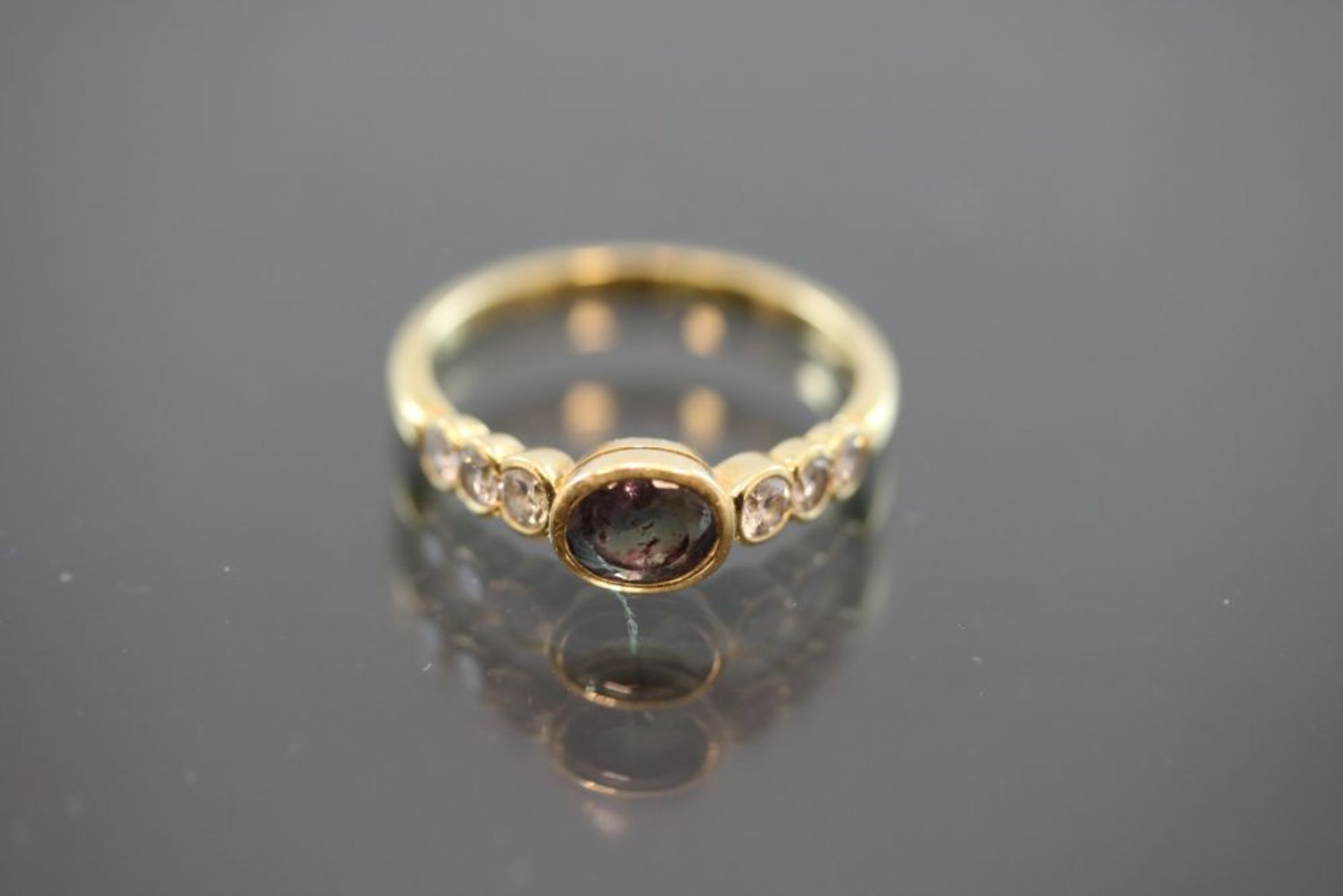 Saphir-Brillant-Ring, 750 Gold