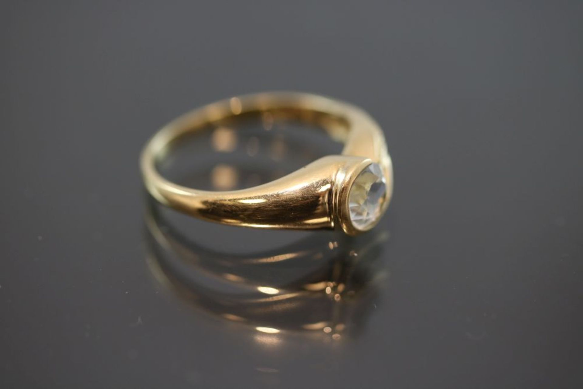 Aquamarin-Ring, 750 Gold - Bild 3 aus 3