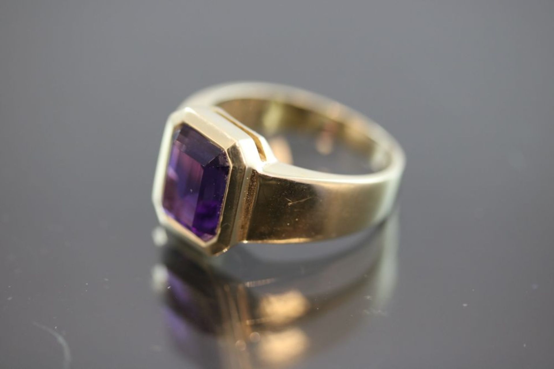 Amethyst-Ring, 585 Gold - Bild 2 aus 3