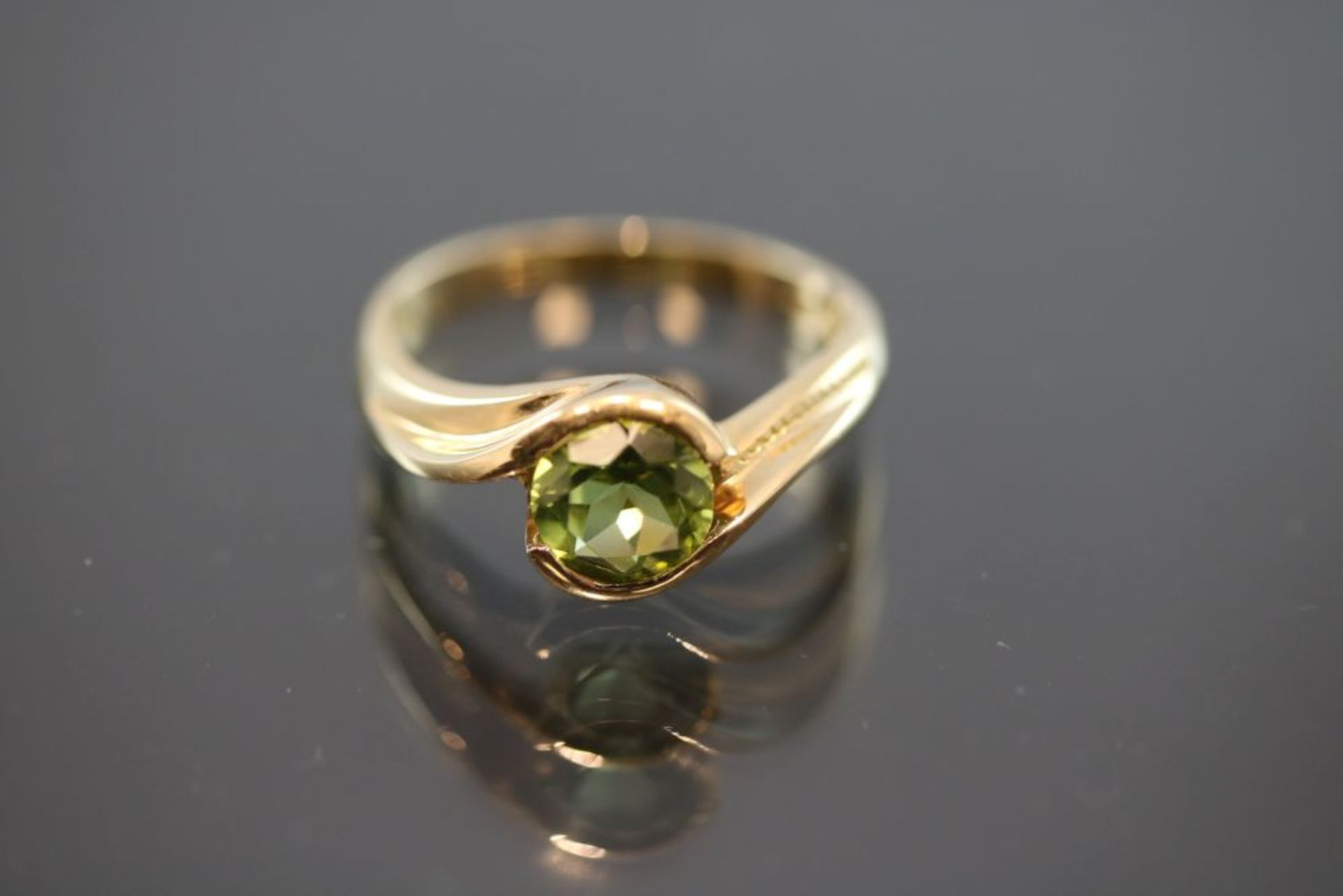 Peridot-Ring, 750 Gold