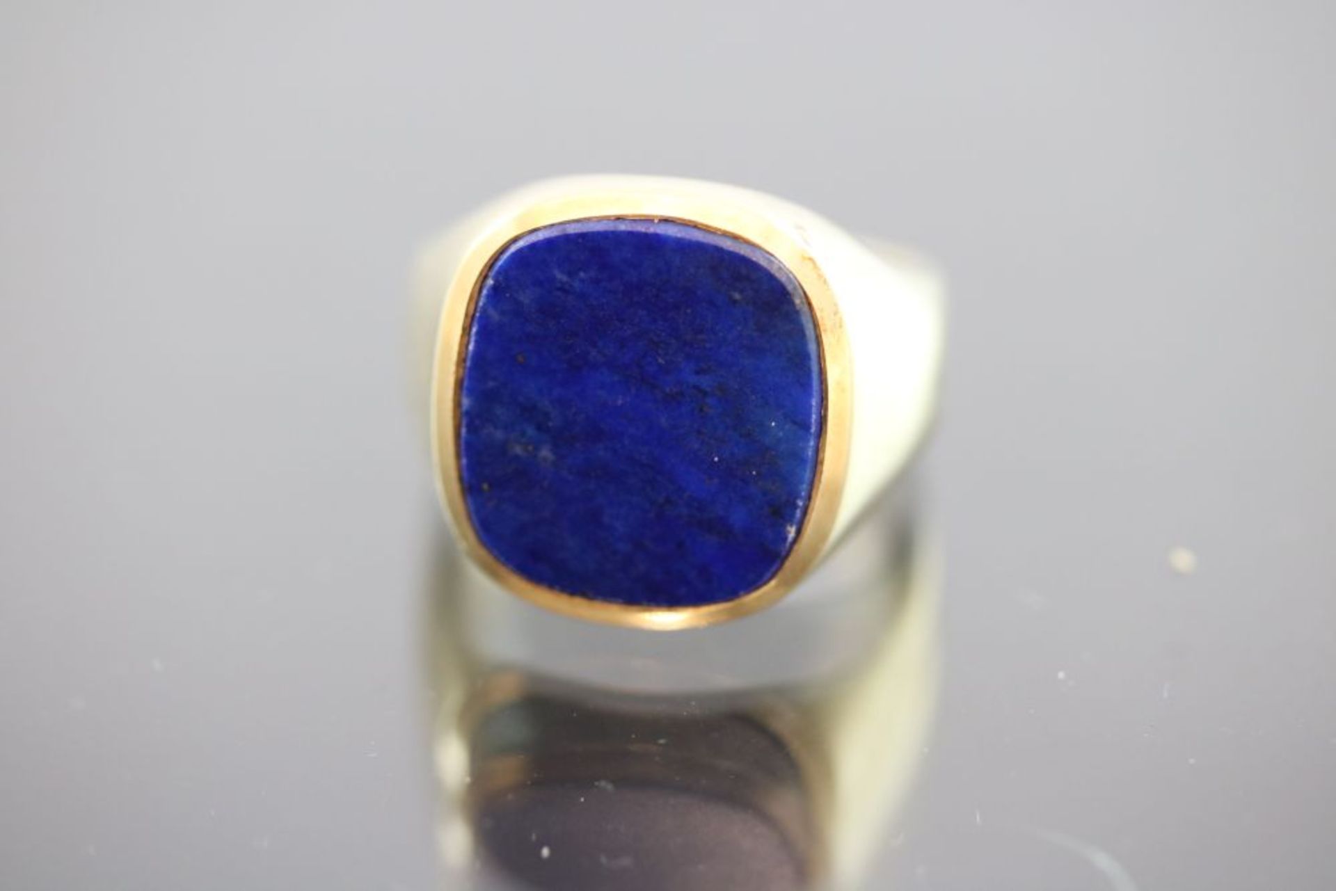 Lapislazuli-Herrenring, 585 Gold