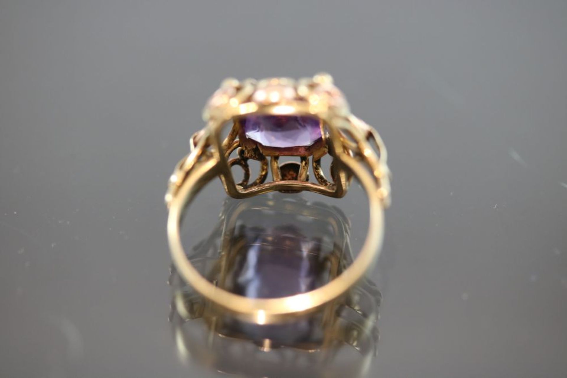 Amethyst-Ring, 585 Gold - Image 3 of 3