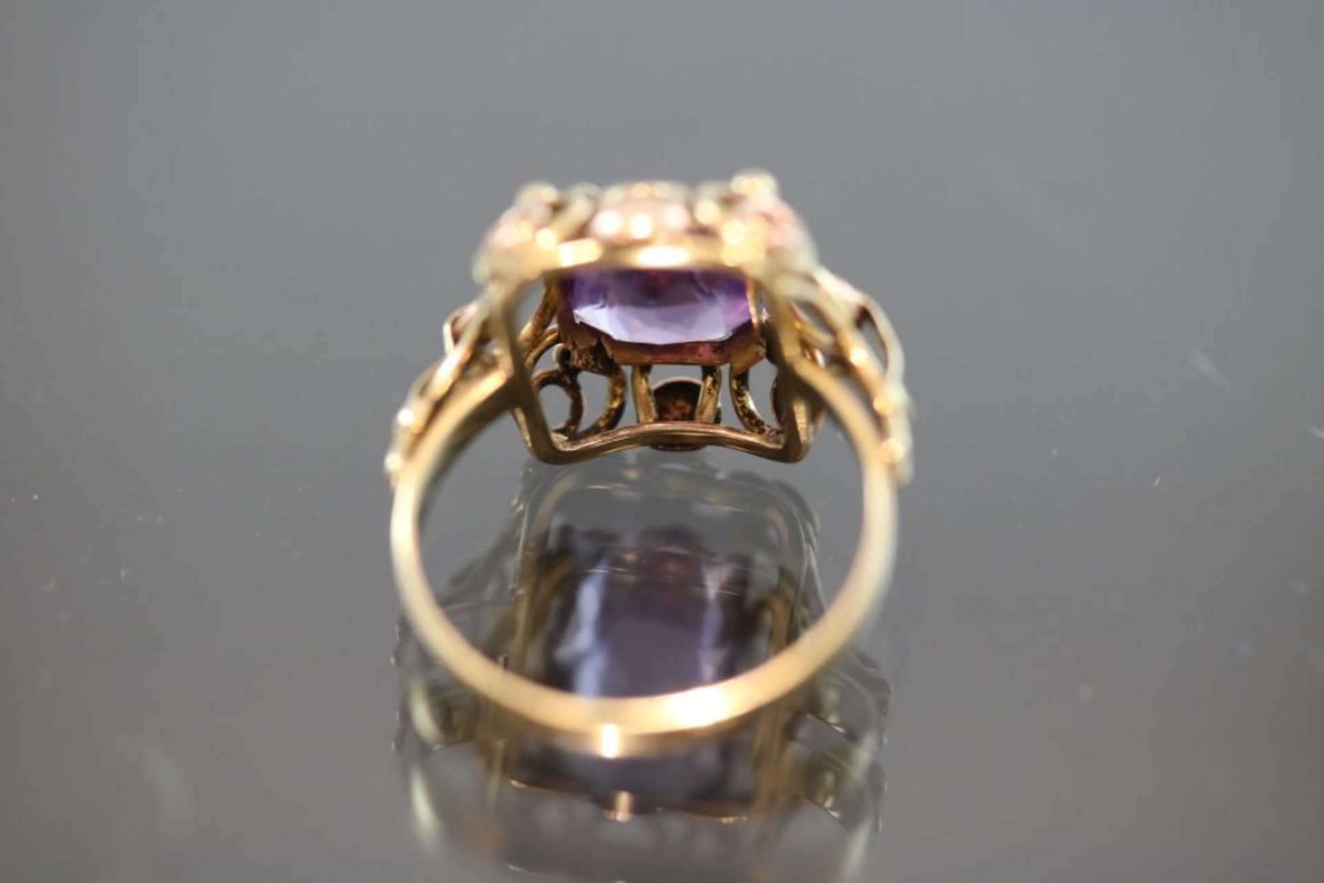 Amethyst-Ring, 585 Gold - Bild 3 aus 3